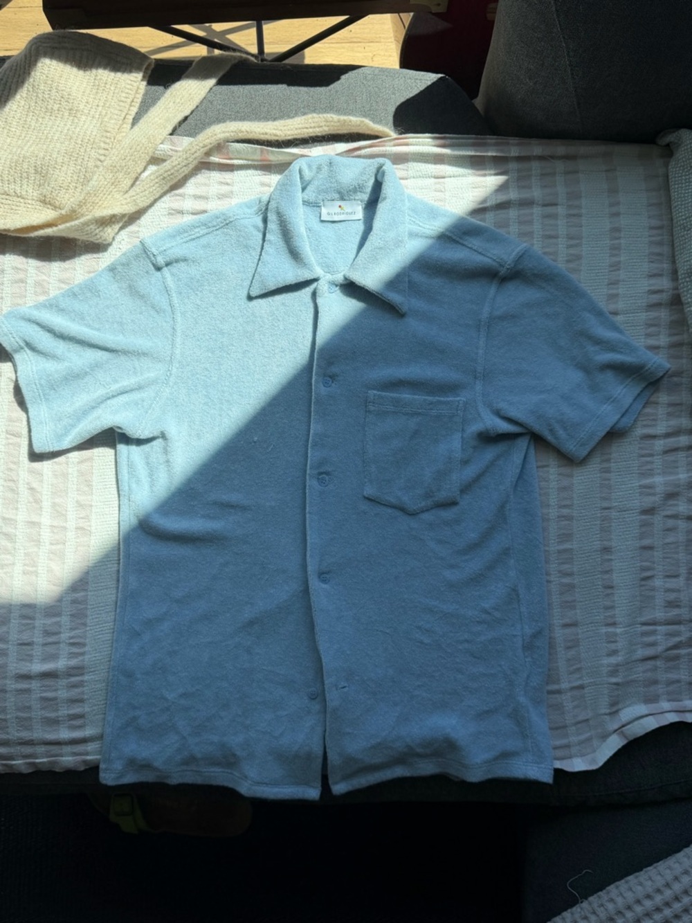 Collared Terry Button Down Top / “Bowling Shirt”